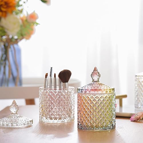 Miniatura 10 de Voyyphixa Moldes de resina para frascos con tapa, joyero, moldes de fundición de resina de silicona, recipiente de cristal, molde epoxi para Moldes