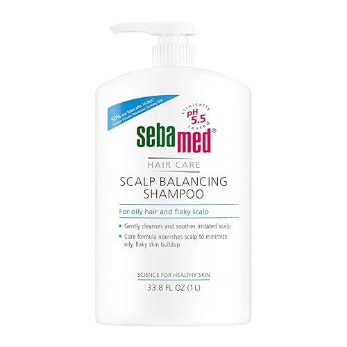 Sebamed Champú equilibrante para cuero cabelludo fórmula suave y anticaspa para cabello graso y cuero cabelludo escamoso 338 onzas líquidas 1 litro