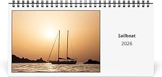Sailboat 2026 Desk Calendar