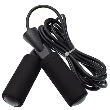 StarX Skipping Rope (Black, 9ft/6 Inch Handle) - image, photos