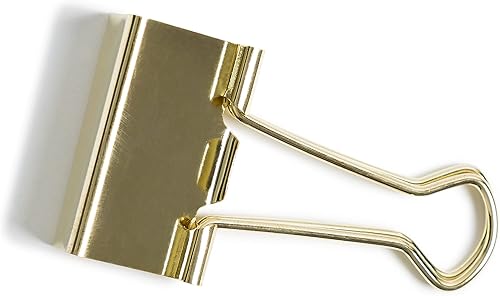 Miniatura 2 de U Brands Clips para carpeta, mediano (1.260 in), dorado, 72 unidades