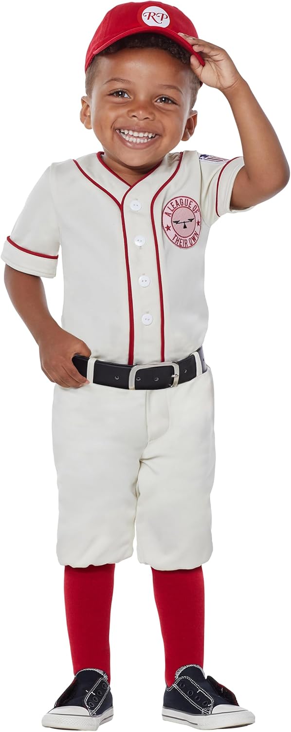 Spirit Halloween A League of Their Own Toddler Jimmy Costume | Officially licensed