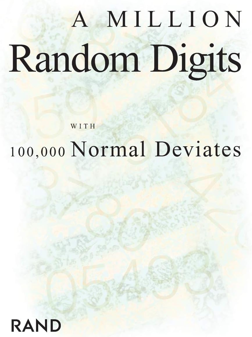 A Million Random Digits with 100,000 Normal Deviates