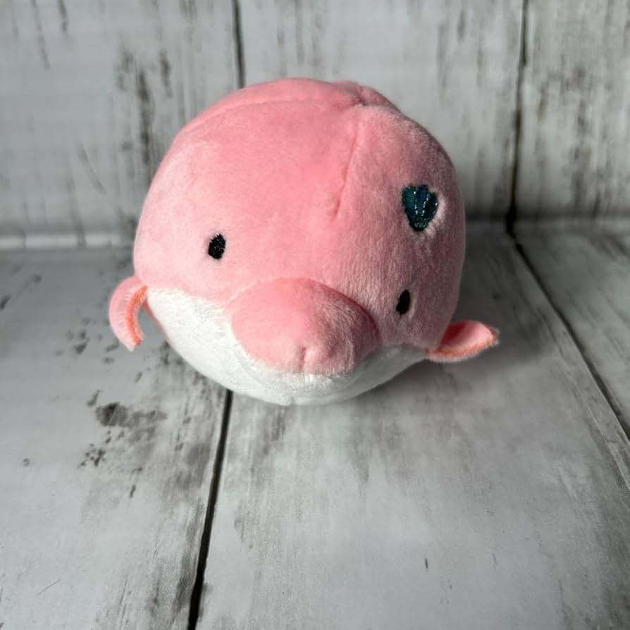 Amazon.co.jp: ゆるいるか もちふわミニぬいぐるみ マスコット ピンク