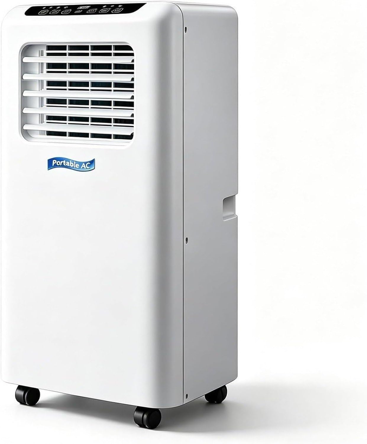 Condizionatore d'Aria Portatile 3-in-1 Ventilatore deumidificatore con Display Digitale, Telecomando, Timer 24 Ore e Kit Tubo Finestra per Ambienti, 9000btu