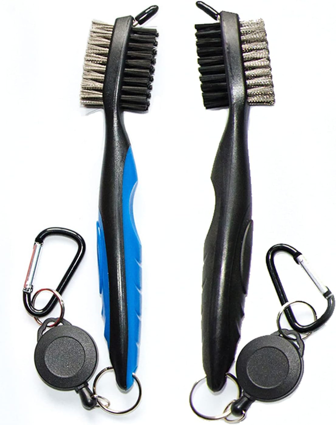 2 Pack Golf Club Brush and Groove Cleaner with Retractable Clip, Golf