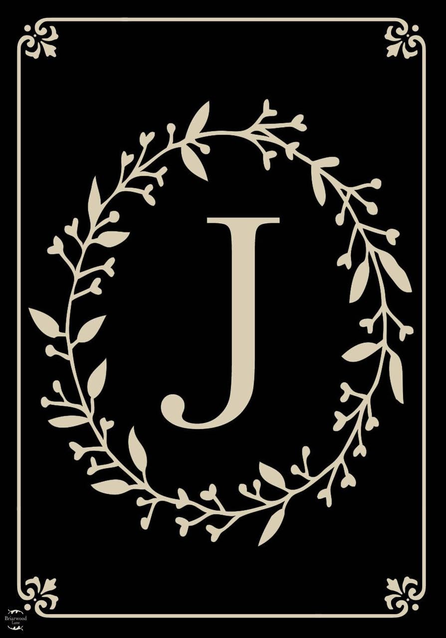 Briarwood Lane Classic Monogram Letter J Garden Flag