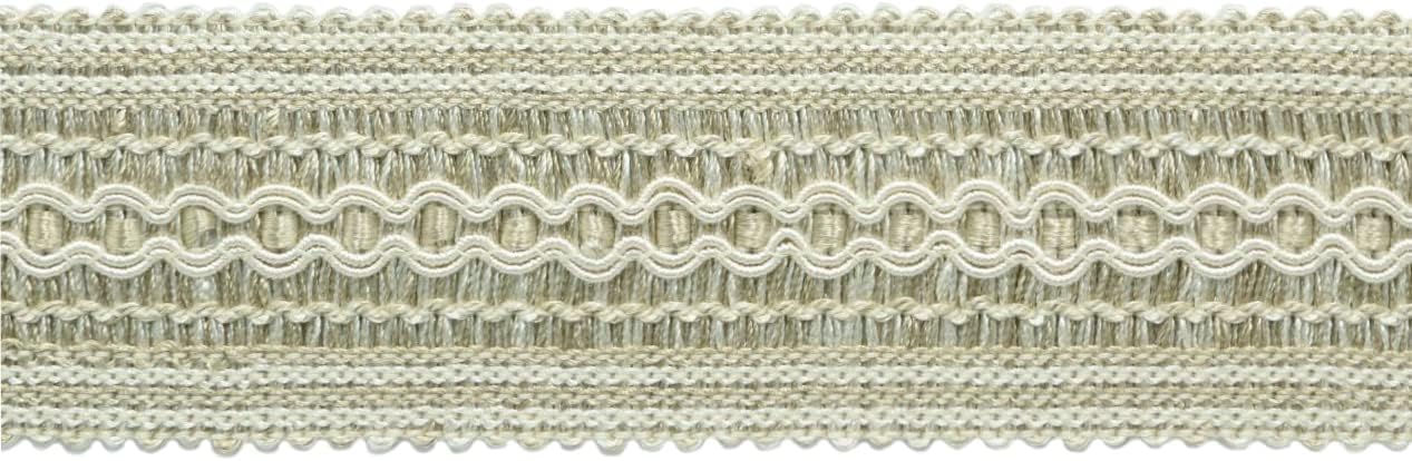 DÉCOPRO 2" (5cm) Basic Trim Collection Solid Wide Gimp Braid Trim (Style# 0200SG) Pure Black #K9 (Jet Black) 10 Yard Value Pack (30 ft/9.5m)