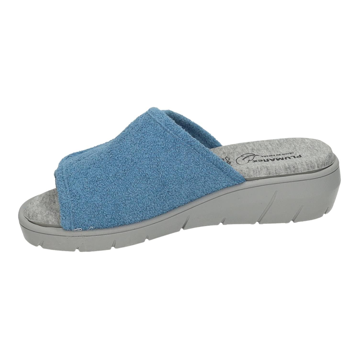PLUMAFLEX - Zapatillas Ancho Especial con Cierre Adhesivo y Plantilla Acolchada 282266 Sintético