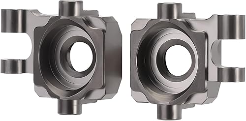 Miniatura 5 de INJORA Bloques de ruedas de latón gris C-Hubs y bloques de dirección Kit de nudillos para TRX4M 118 RC Crawler piezas de actualización