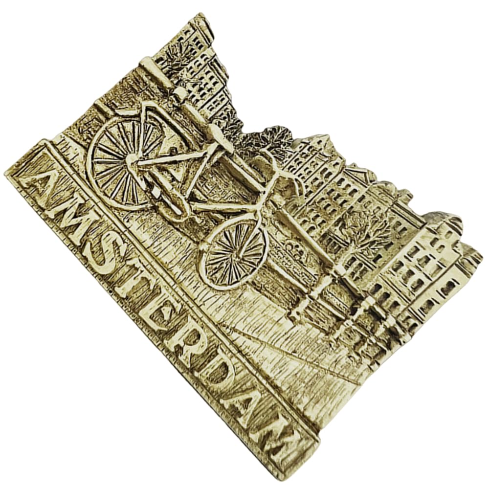 Calamita 3D Per Frigorifero Amsterdam - Souvenir Decorativo In Poliresina