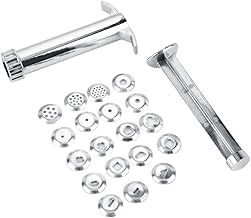 Clay Extruder, Cake Fondant Decorating Tool Set Clay Extruder Gun Fondant Extruder Clay Gun 19 Disc for DIY Craft
