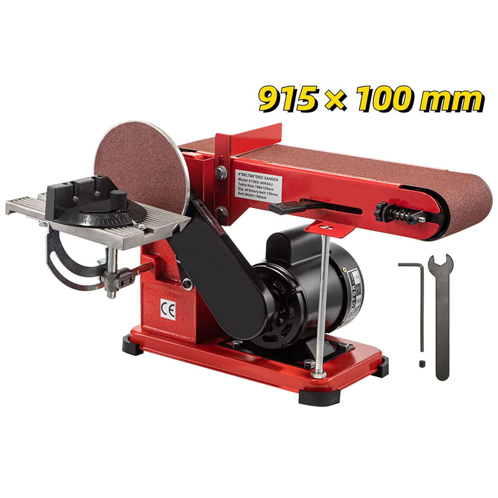 Lijadora Combinada De Disco, Lijadora Eléctrica De Banda Ajustable De 350 W, Puede Lograr Un Pulido De Precisión De 180 Grados Para Bricolaje, Carpintería, Metal, Madera, Desoxidación, Pelado, Pintura