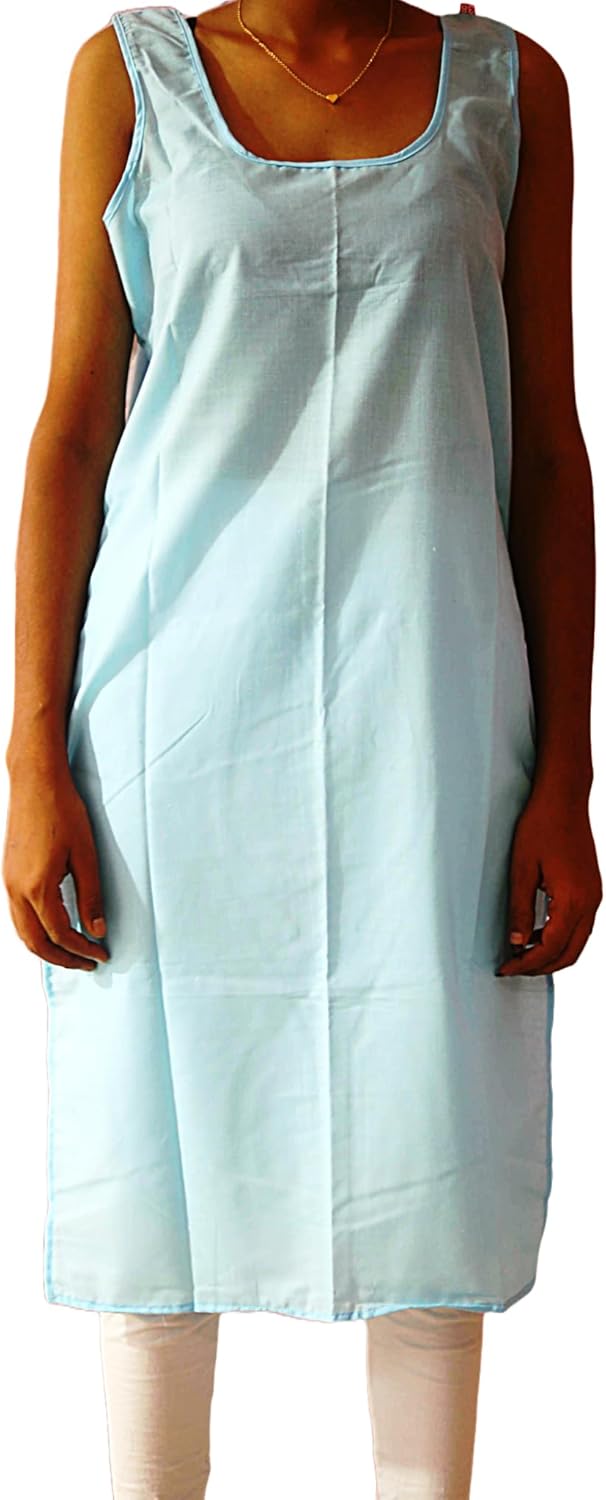 Women's Long Cotton Camisole Slip for Sheer Dress