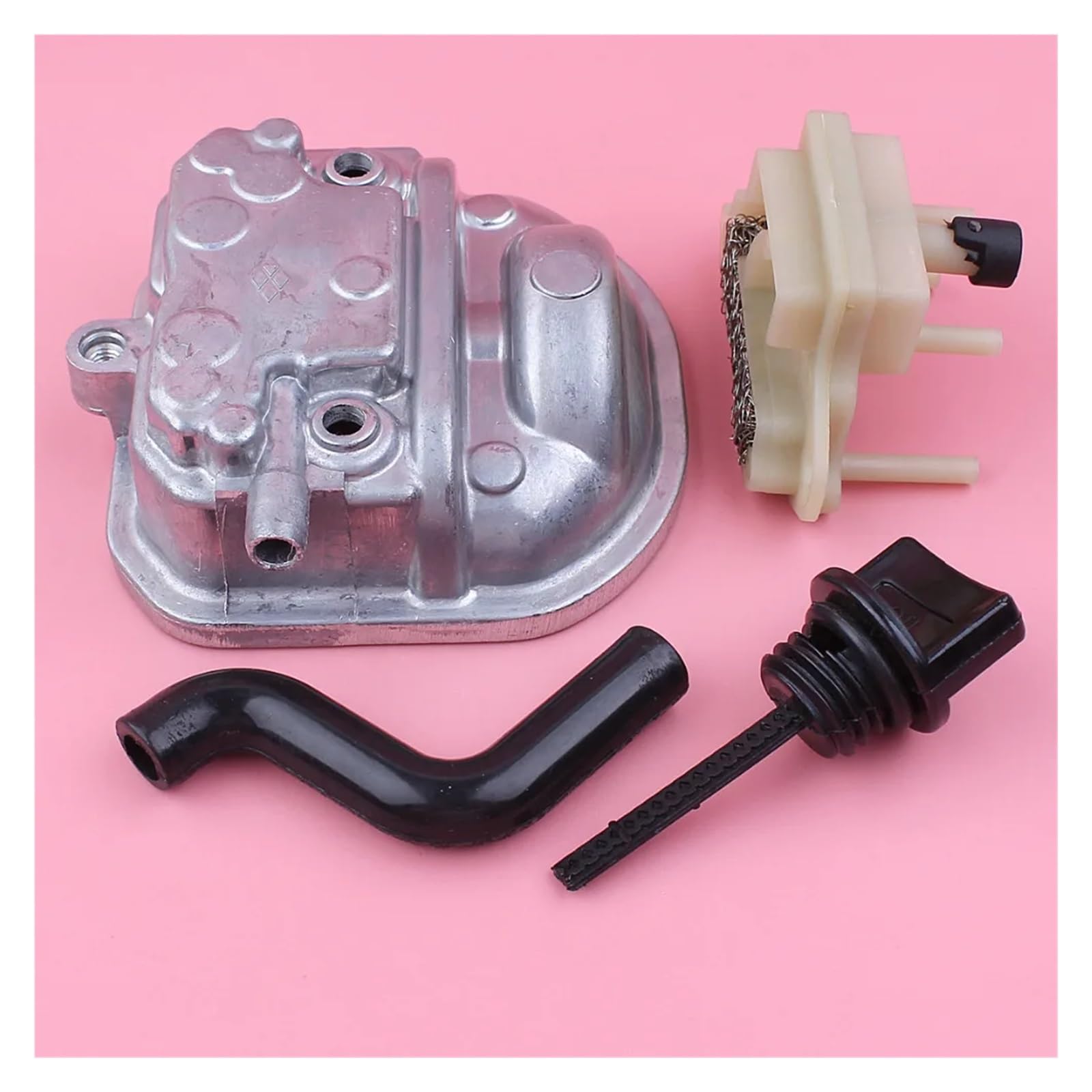 Cubierta de Culata, Tubo de Aceite de ventilación, Manguera, Varilla de Nivel, Filtro, Kit Sperator for cortacésped GX35 GX 35, Motor de Repuesto