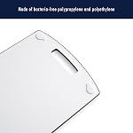 HENCKELS 3pc Polypropylene Cutting Board Set - Bacteria-Free Material, Silicone Non-Slip Feet, Dishwasher Safe - White, 11592-000