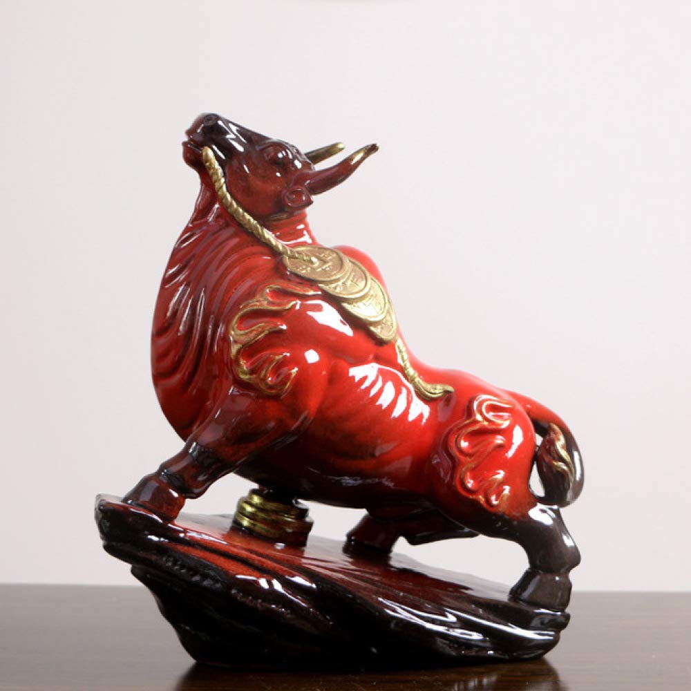 Ceramiczne Ozdoby W Kształcie Krowy Do Domu, Salonu, Biura, Na Biurko, Na Szczęście