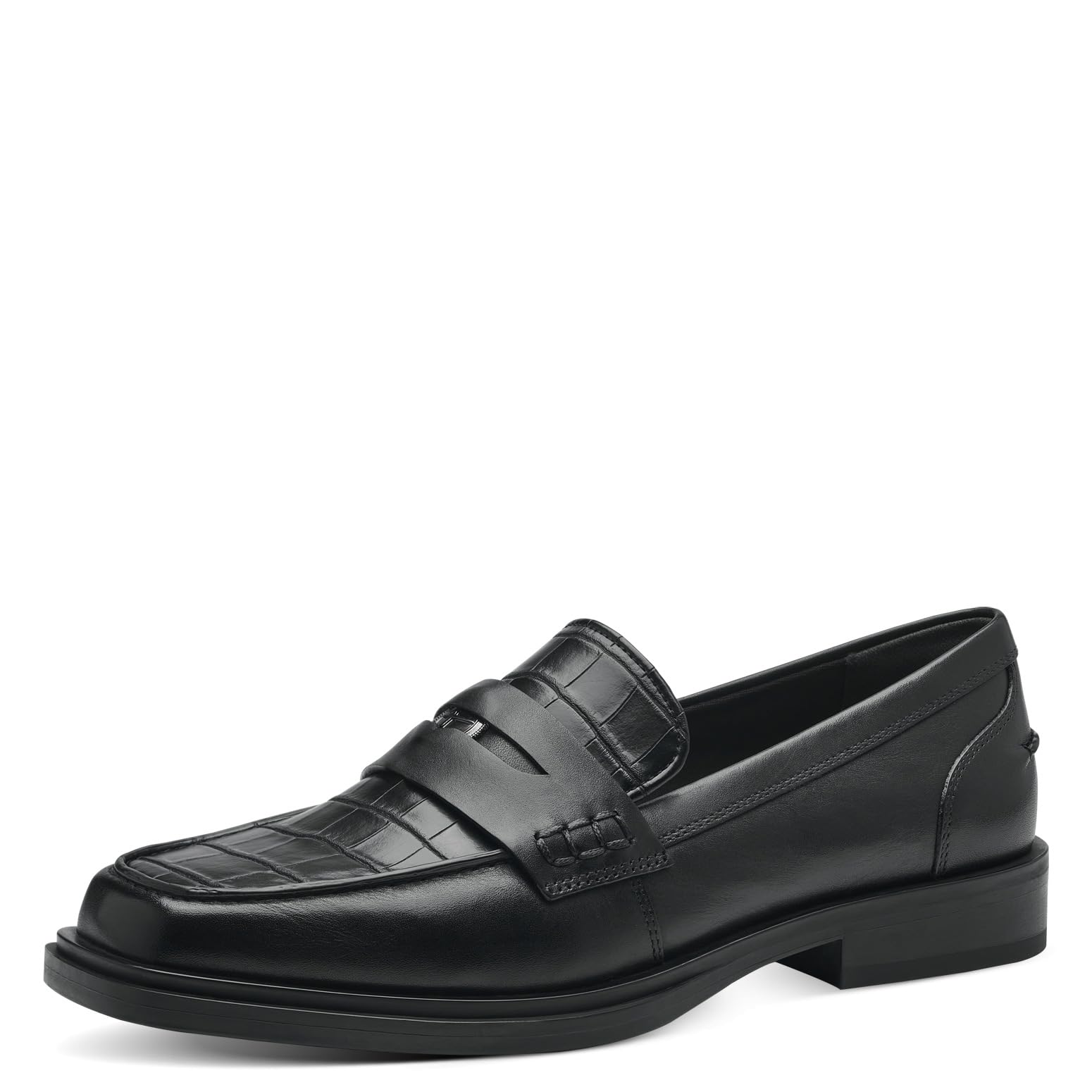 Tamaris Damen 1-1-24203-41, Loafer, Black Croco,