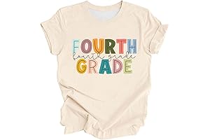 Teacher Shirts for Women, 1st Grade 1st Day of School Teacher's Back to School Outfit