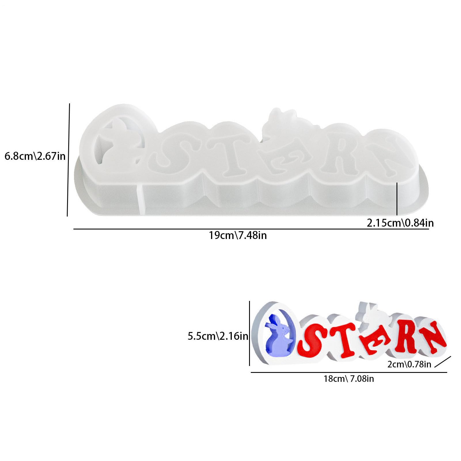 per Pasqua Forniture per Artigianato Flessibili Coniglio e | per Pasqua Silicone Utensili da Forno Adatti a Gesso Resina Epossidica Decor Casa Favori Feste