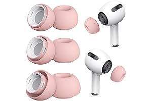 3 Pairs Airpod Replacement Rubber Ear Tips, Silicone Earbuds Noise Reduction