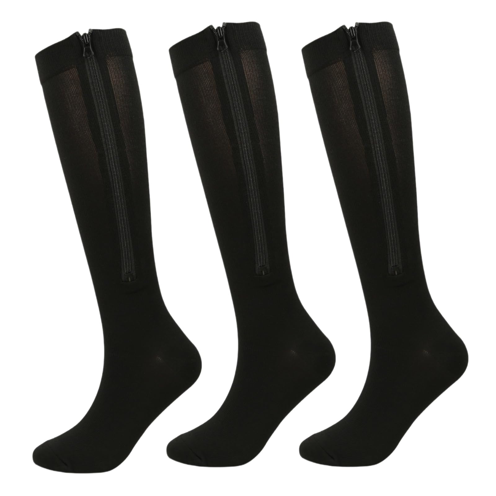 Vivelan Chaussettes de compression confort, 3 Paires Zippées