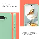 YATWIN Silicone Back Case for Google Pixel 9A, Soft-Touch Phone Back Cover for Google Pixel 9A - Link Cyan gallery image