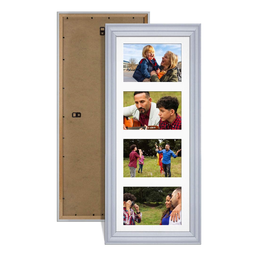 Procut Global 50x20cm Classic Silver Photo Frame For Multiple Pictures