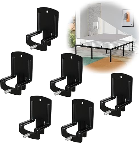 Juntas de colchón antideslizantes/6 deflectores de colchón antideslizantes para marco de cama/acabado negro