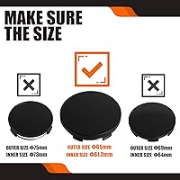 Vista 6 de Tapones centrales de 2.6 pulgadas (65 mm) para ruedas Ford Expedition Explorer Ranger F150, compatibles con tapas de cubo FL34 1A096, paquete de 4