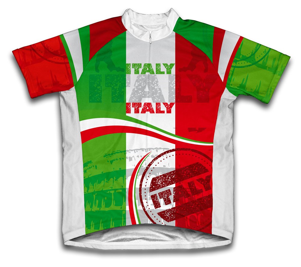 ScudoPro Italy Short Sleeve Cycling Jersey for Men - Size 4XL Green