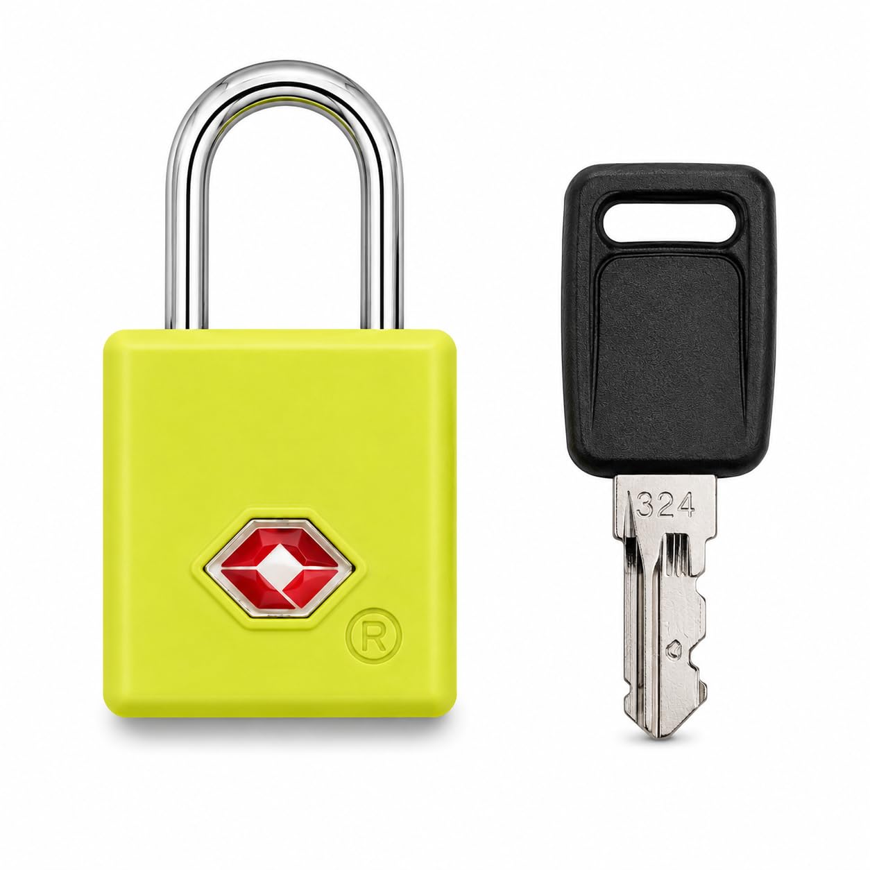 QUIRA TSA Approved Travel Padlock with Key, Luggage Lock for Suitcase, Backpack, Locker & Travel Bags, Heavy Duty Security Lock (Lime Yellow)-image-17