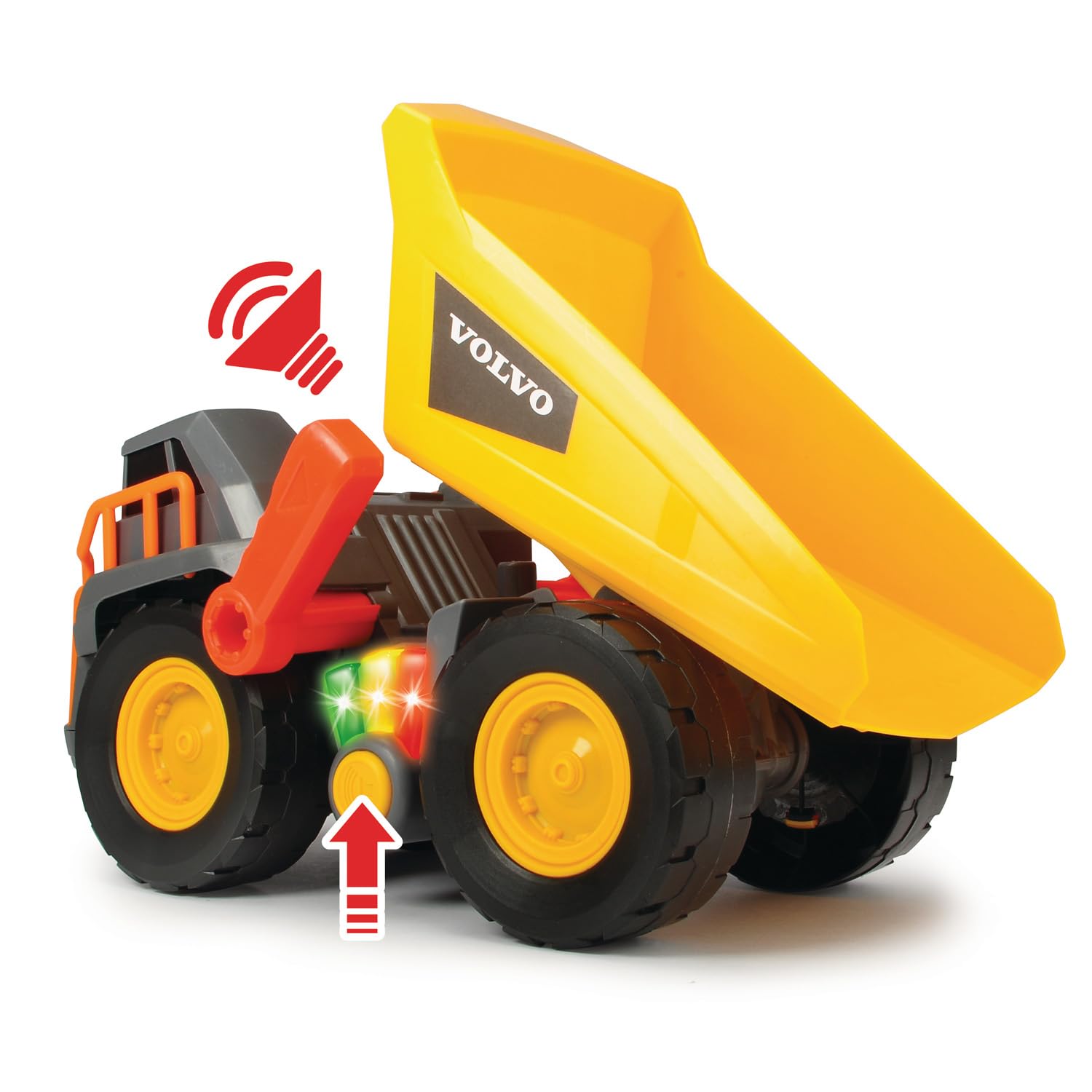 Dickie Toys Volvo - Camion de Construction Jaune