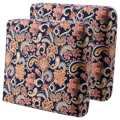 Image of YISUN Sofa Couch Cushion Covers, Stretch Printed Couch Seat Slipcover, Soft Couch Cover for Dogs, Washable Non-Slip Furniture Protector for Sectional Armchair Loveseat (Yellow, 2 piece)