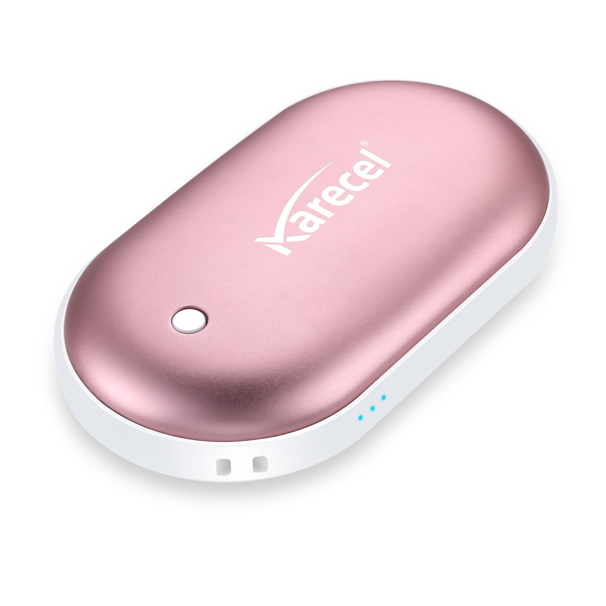 Karecel Rechargeable Hand Warmer, 5200mAh Double-Sided 4-inch Full-Surface Heat Electric Hand Warmer, Up to 11Hrs, Portable Handwarmer Pocket Heater, Tech Gifts for Men Women, Winter Essentials