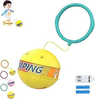 Glowing Bouncing Ball, Flashing Skip Ball - Bouncing Balls for Kids, Light-Up Bouncing Ball, Ankle Skip Ball, Sports Fitness Toy for Kids and Adults