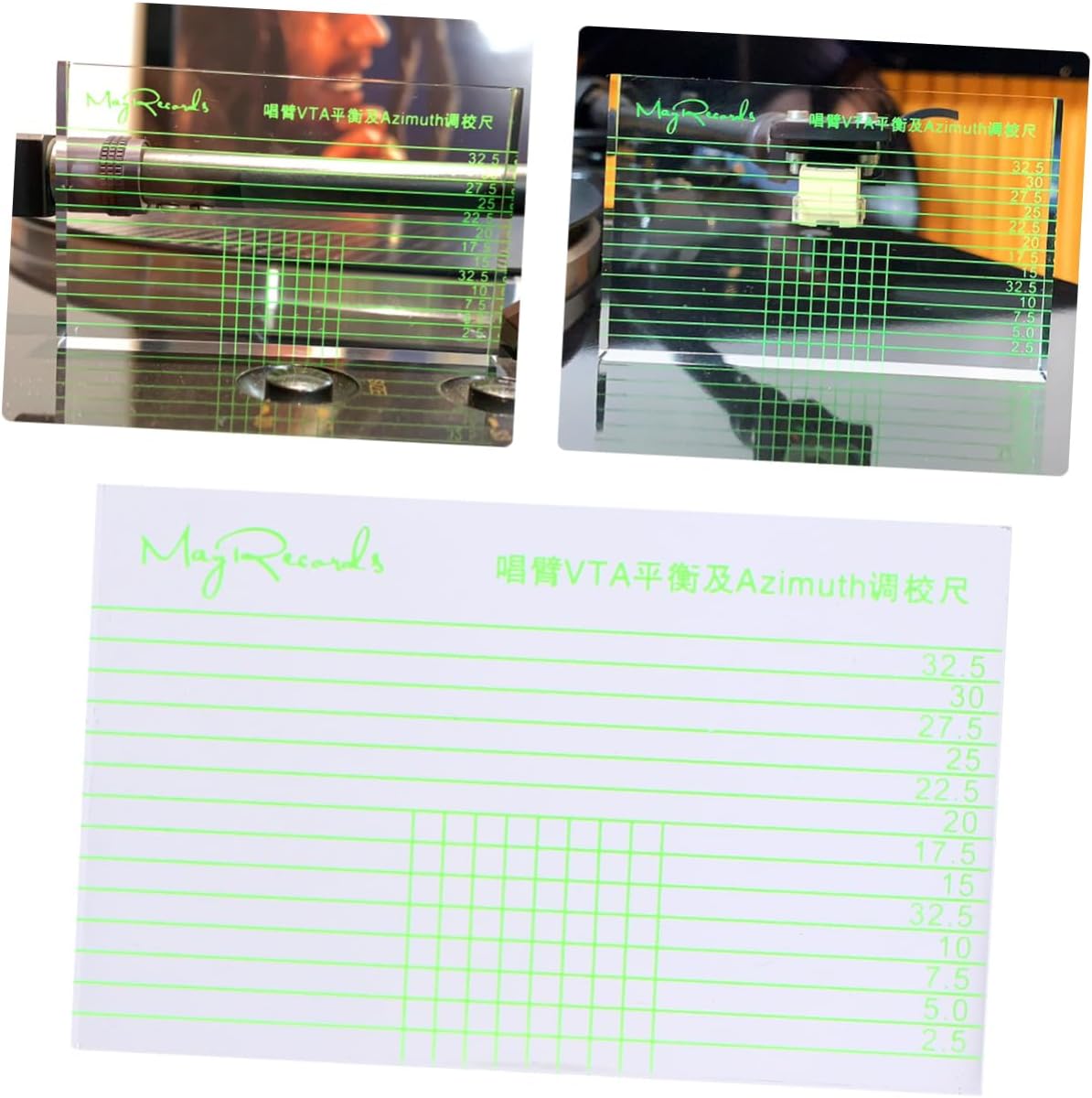 GARVALON 1PC protractor ruler t tool tonearm azimuth