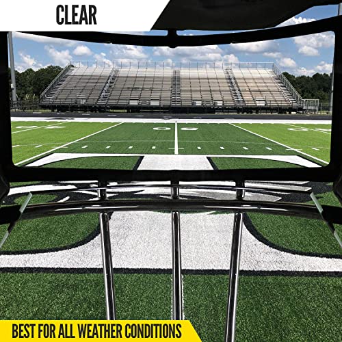 Nxtrnd Vzr3 Football Visor, Bubble Lens Technology, Fits Adult & Youth Football Helmets (Clear) #TOP4
