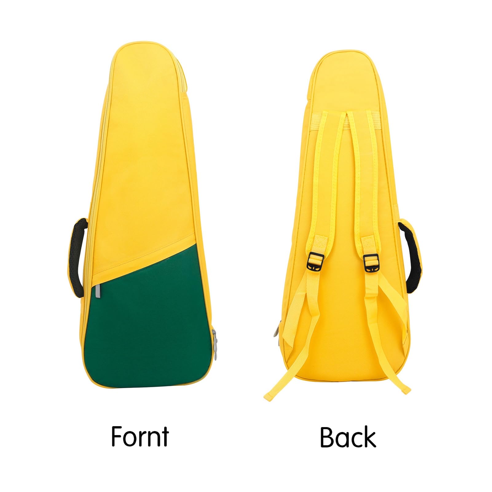 Estuche para Ukelele Tenor, Estuche para Ukelele Guitalele con Correas Ajustables Material de Tela Oxford Liviano y Estable para Ukelele de 23 Pulgadas o Guitarra Pequeña (YELLOW)