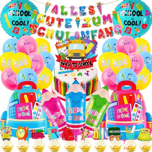 Willkommensbanner Für Schulanfang - Bunte Deko Für Klassenzimmer & Party