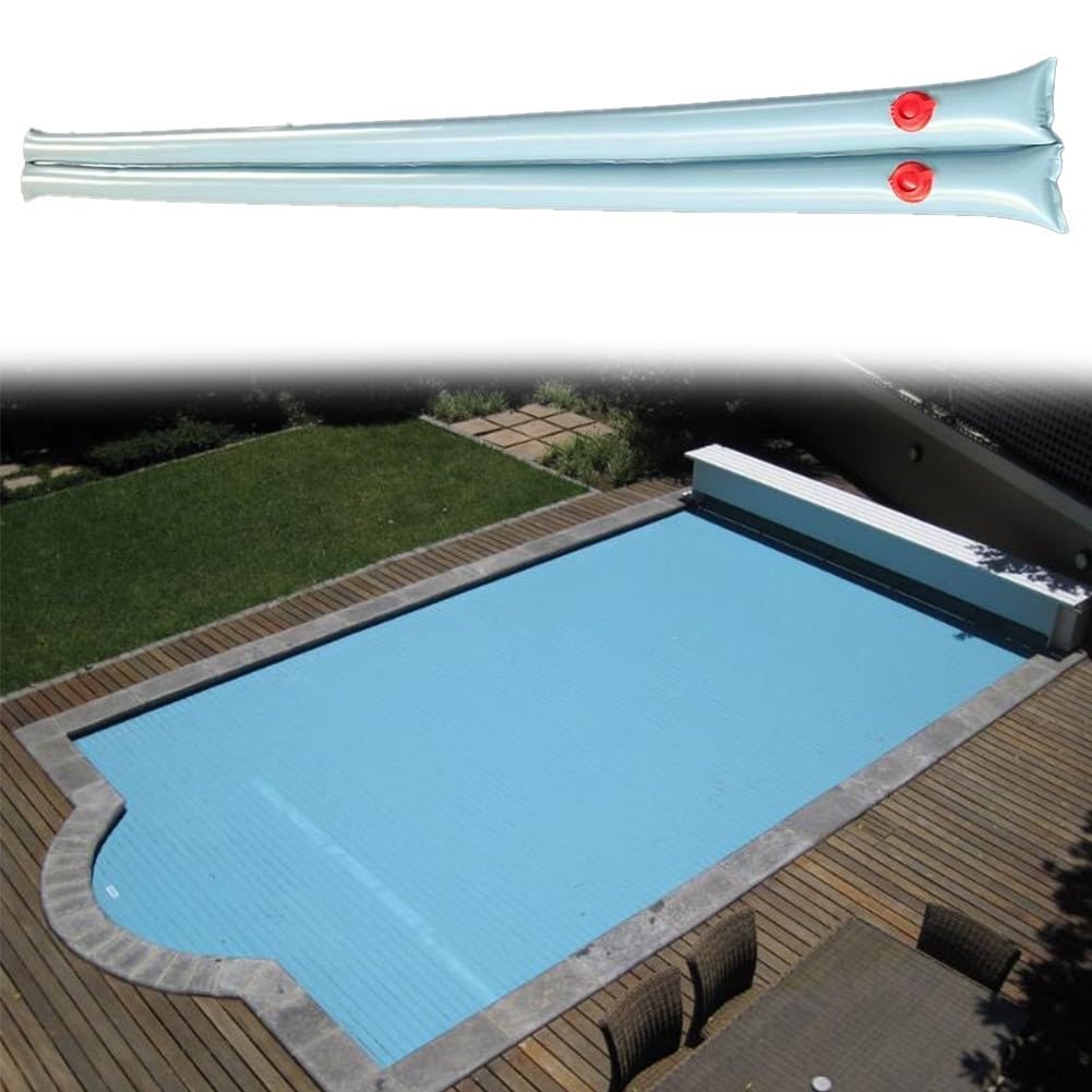 Lot de 4 sacs de drainage doubles pour sécuriser les couvertures de piscine en retenant l'eau et le sable, conçus pour l'hiver et la prévention des débris