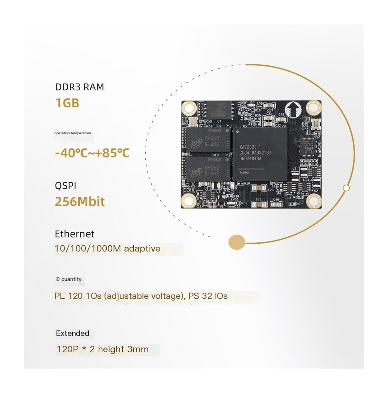 Carte de développement FPGA ZYNQ7020 Carte de développement Arm ZYNQ Dev_XME0726(Dev-XME0726 7020I)