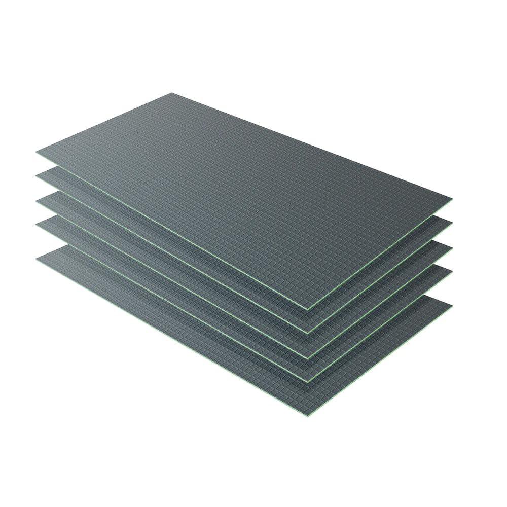 Pannello di Costruzione da Piastrellare in Estruso Polistrirene Rigido XPS Isolamento della Casa e del Bagno 1250x600X6 mm (5 pezzi/set)