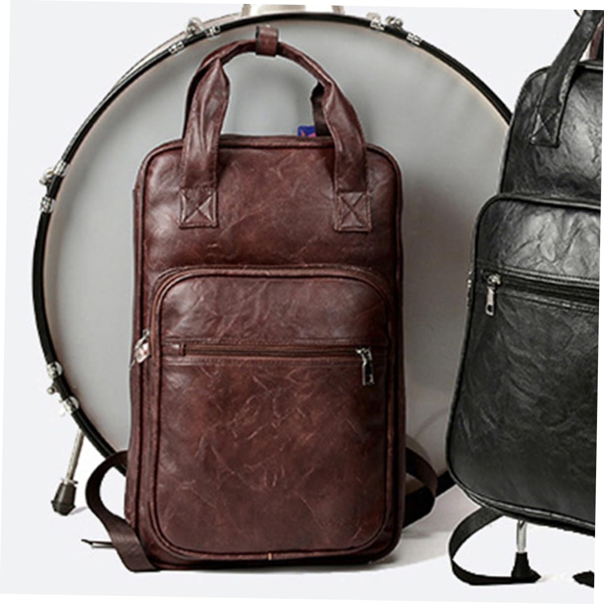 Vaguelly Borsa Porta Bacchette per Batteria Multifunzionale in Nylon 420d, Leggera e Resistente, Tracolla, per Sala Prove e Spettacoli