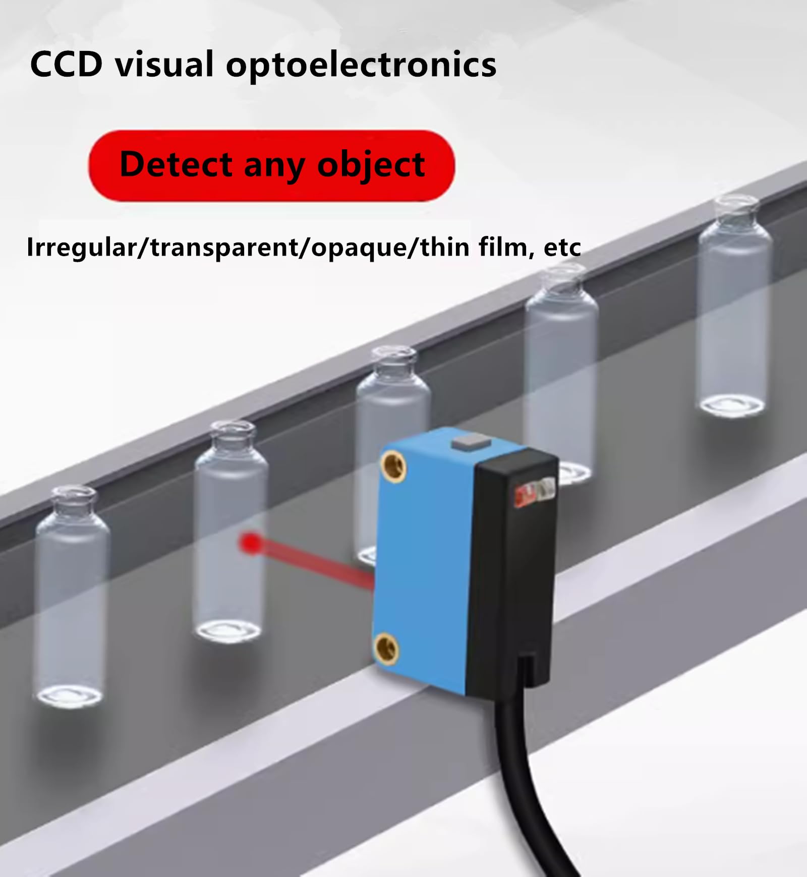 JIAWANSHUN Digital Counter Led Digital Counter Display with Infrared Sensor,Measuring Parts Number Sensing Distance 11.7in (JHN-500)