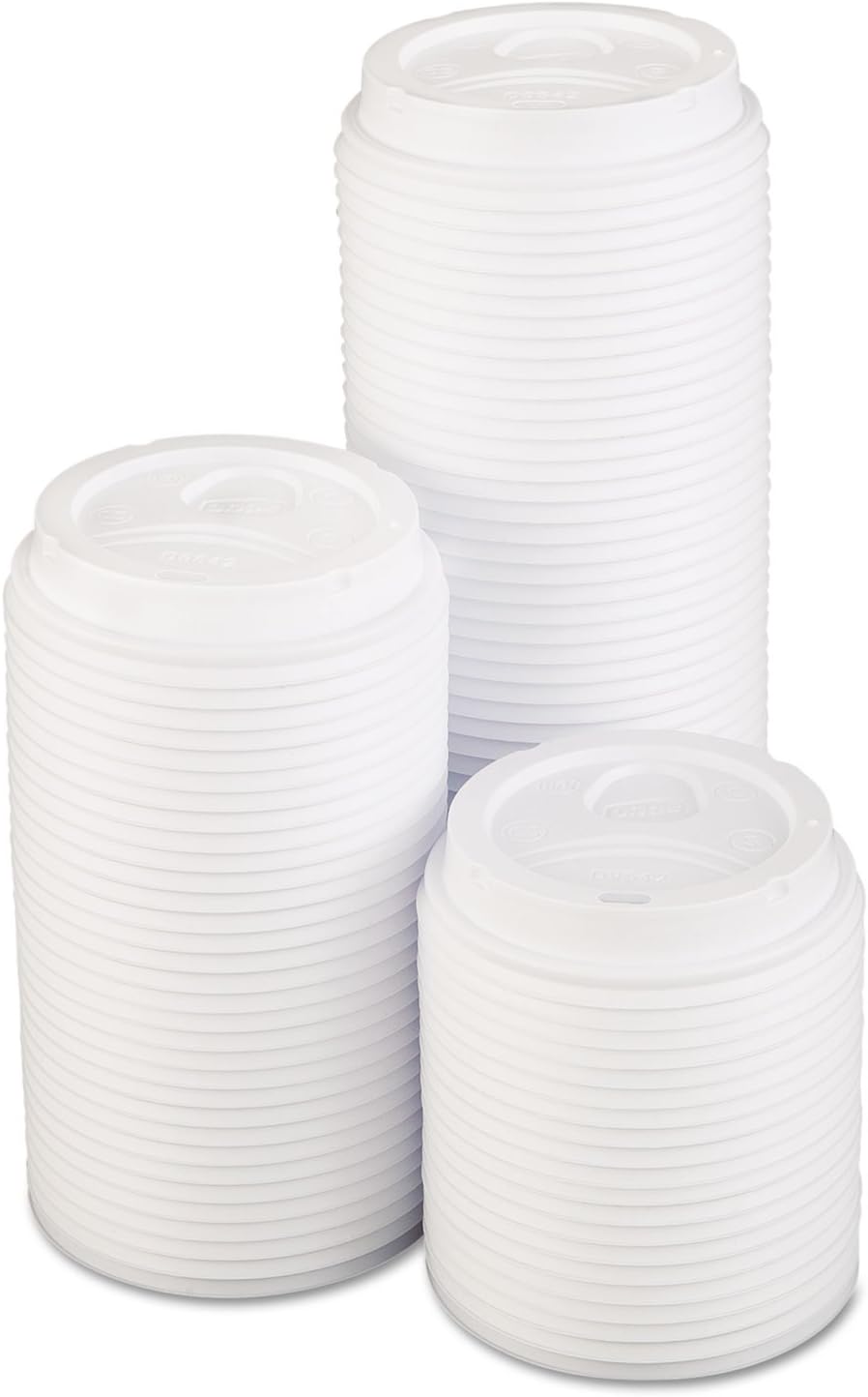 Georgia-Pacific Dixie 10 oz. to 16 oz. Dome Hot Coffee Cup Lids by GP PRO (Georgia-Pacific), White, D9542, 1,000 Count (100 Lids Per Sleeve, 10 Sleeves Per Case) - Image 4