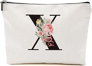 Bolsa de maquillaje con monograma, bolsa de c...