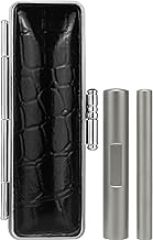 [Seal + Correction Stamp Set with Seal Case Making, Size 6.0 mm + 10.5 - 12.0 mm] Correction Stamp Set Round Personal Stamp Titanium Bank Seal Seal Custom Made Han (6 mm + 10.5 mm (Please fill in the