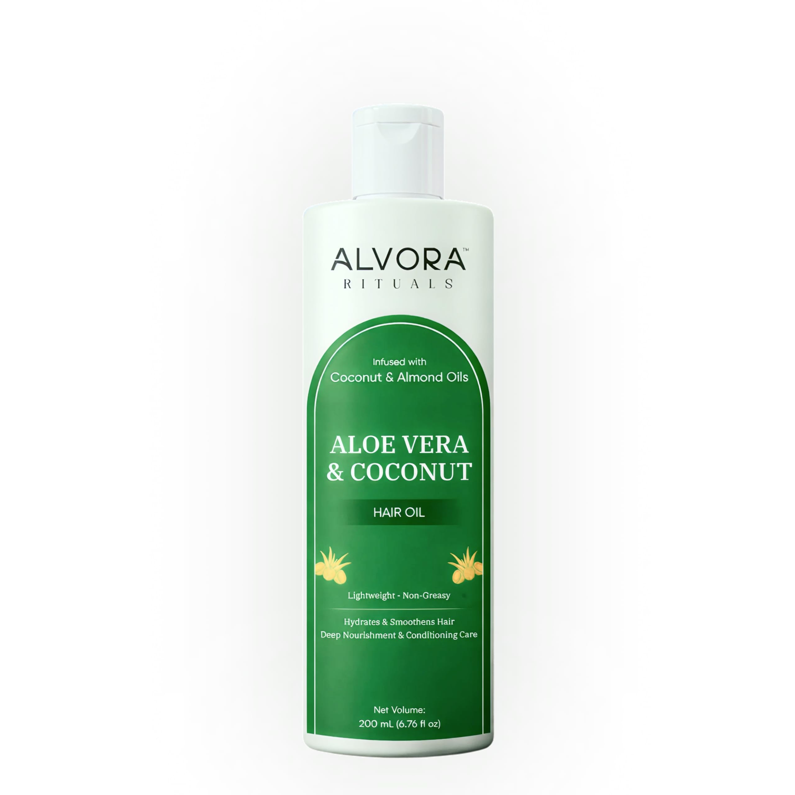 Aloe Vera & Coconut Hair Oil 200ml for Deep Hydration, Smooth Soft Hair, Scalp Care, Lightweight Non-Greasy Formula for Men & Women-image-14