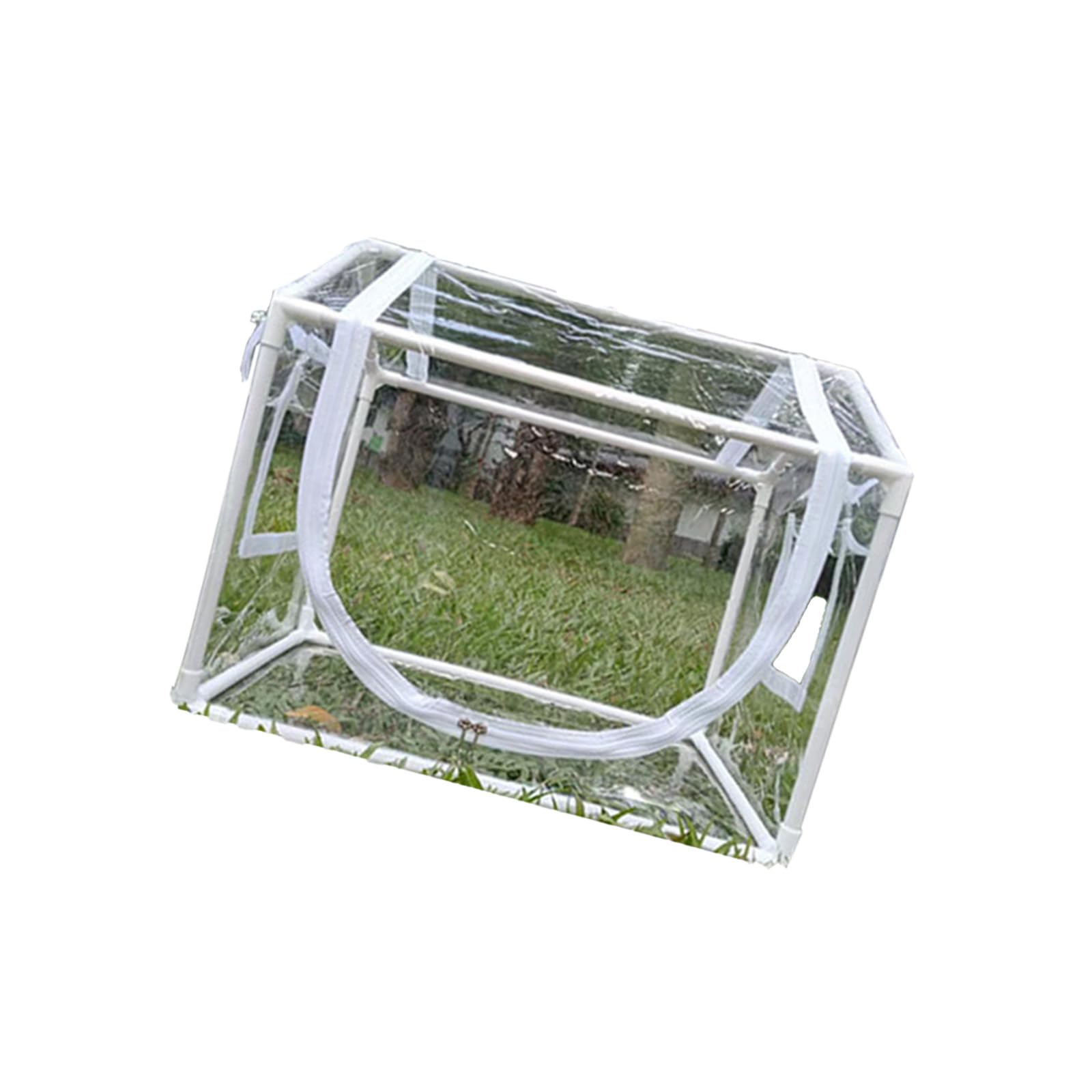 All Seeing PVC Plant Featuring Roof Sunlight Penetration for Year Round Cultivation Clear Pvc Garden Cloche for Indoor Outdoor Use Plant Cloche with Ventilation Portable Growing Tent with Insulation